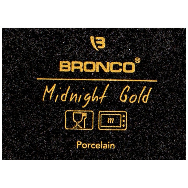 Блюдо с ручкой bronco "midnight gold" 24*17,5*3 см Bronco (42-371)