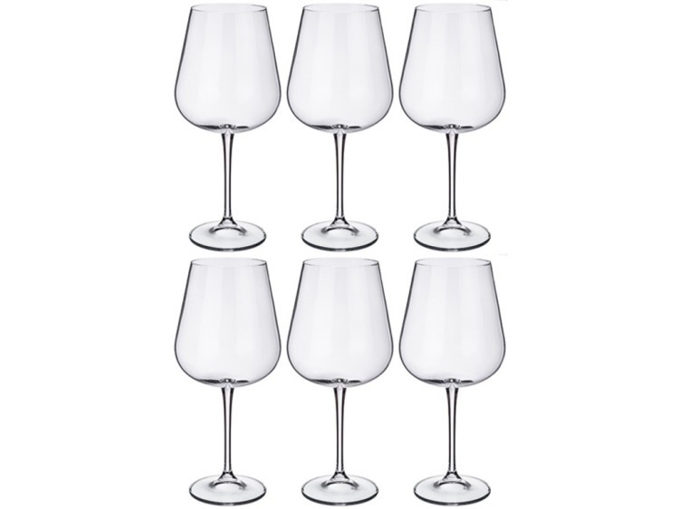 Набор бокалов для вина из 6 шт. "amundsen/ardea" высота=24,5 см 670 мл Crystal Bohemia (669-225)