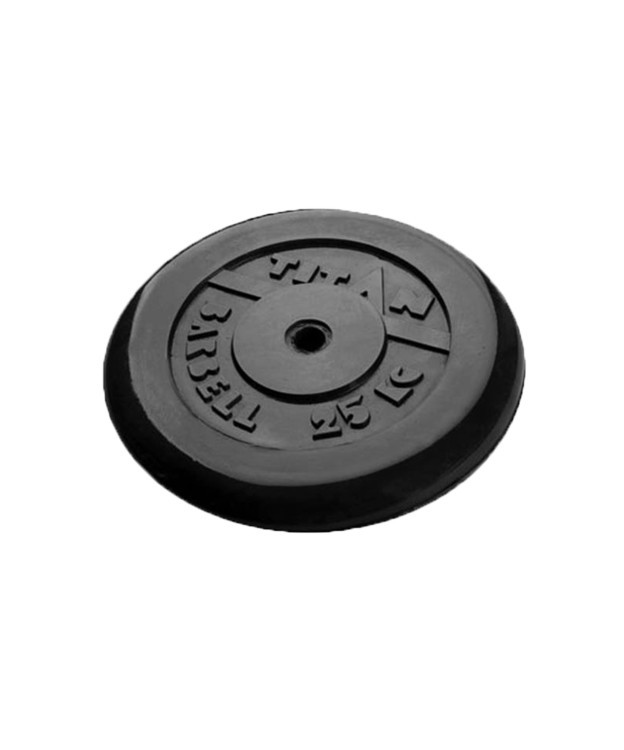 Диск обрезиненный, d=51 мм, черный, 25 кг (1560)