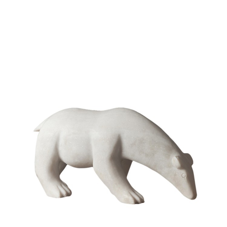Белый медведь Миниатюра Камень VT11082-01, камень, white, ROOMERS FURNITURE