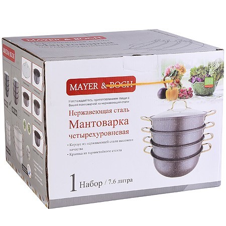 Мантоварка 32см 4-х ярусная МВ (31266) Мантоварка 32см 4-х ярусная МВ (31266)