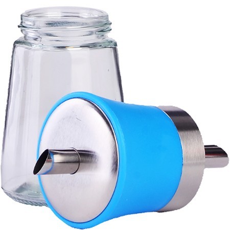 Сахарницы с дозатором 160мл нерж/стекл/пласт LR (31012)