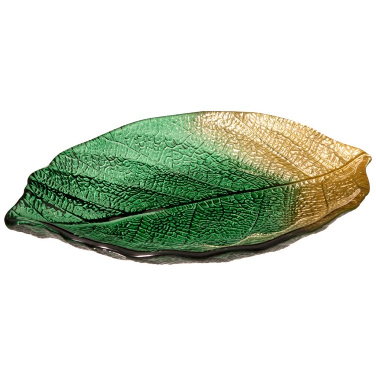Блюдо "leaf" emerald 28см АКСАМ (339-349)
