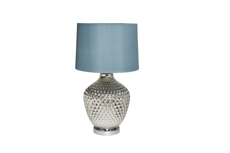 Лампа настольная плафон синий d38*65см (TT-00001082)
