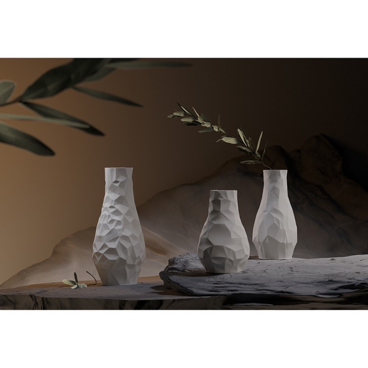 Ваза для сухоцветов printed art, stone, 42 см (78176)