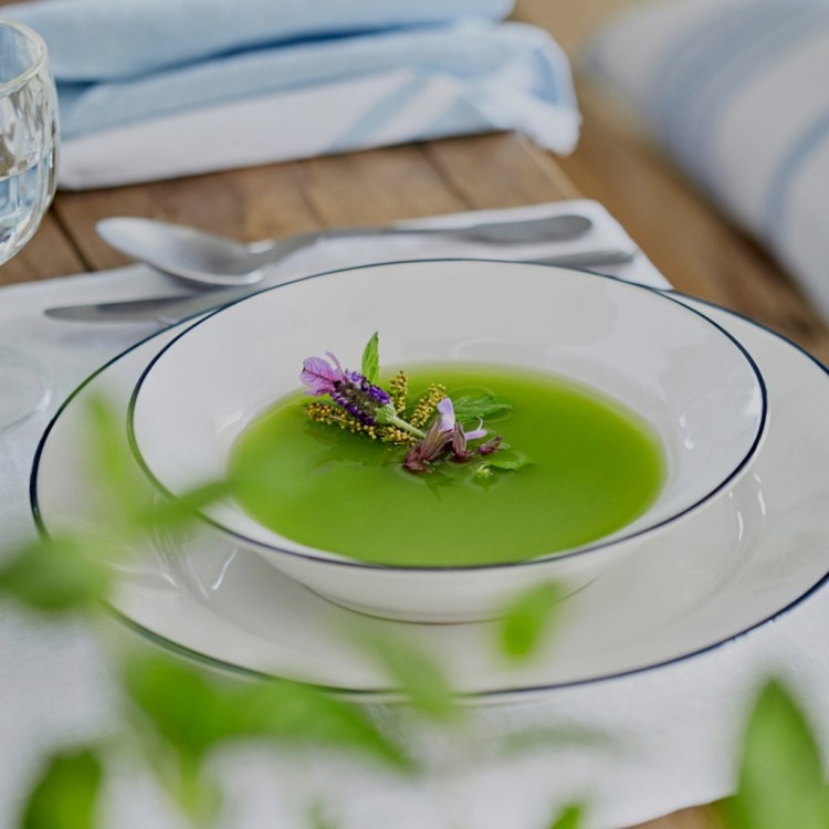 Тарелка ATP151-BLU(ATP151-00721C), 15 см, керамика, white, blue, Costa Nova