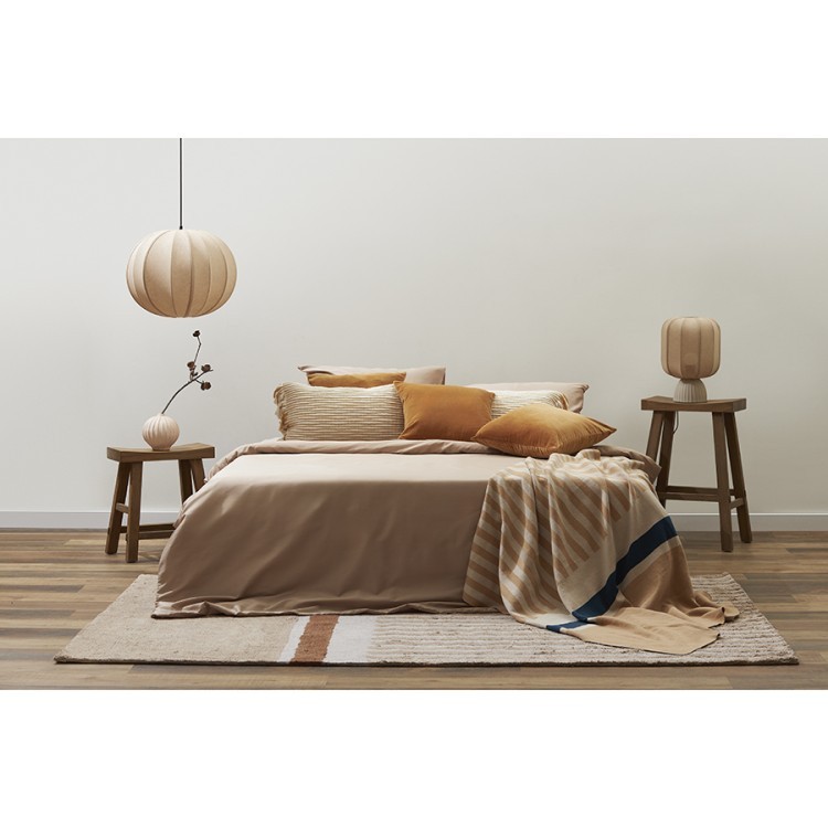 Плед из хлопка с рисунком tulip garden из коллекции terra, 130х180 см (74546)
