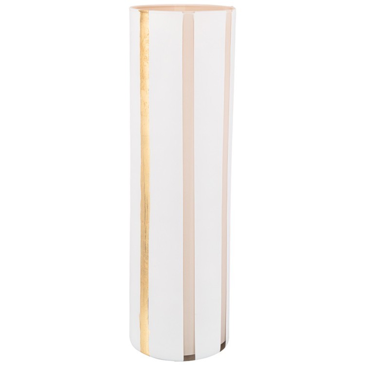 Ваза "cilindro glamour white"  высота 50см диаметр 15 FRANCO (316-1639)