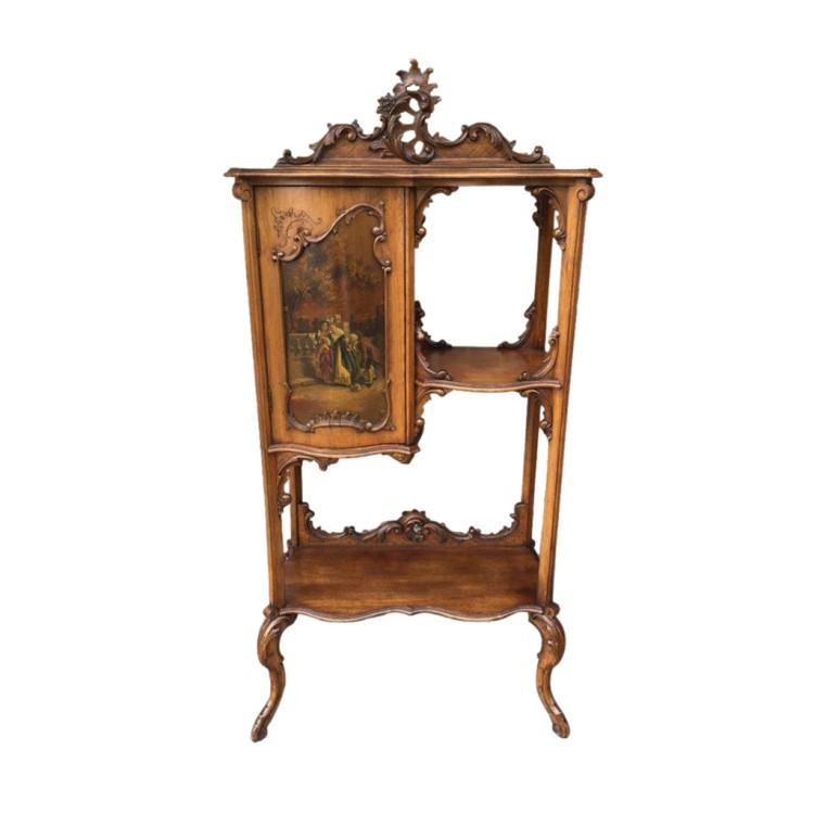 Стеллаж Льюис XIX век DM- Louis walnut cabinet, дуб, Brown, ROOMERS ANTIQUE