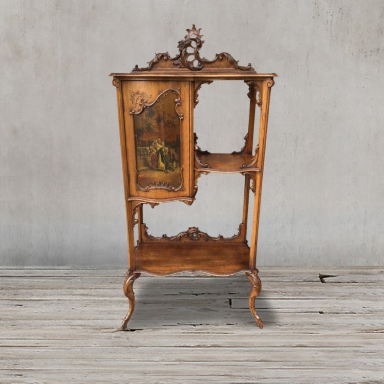 Стеллаж Льюис XIX век DM- Louis walnut cabinet, дуб, Brown, ROOMERS ANTIQUE