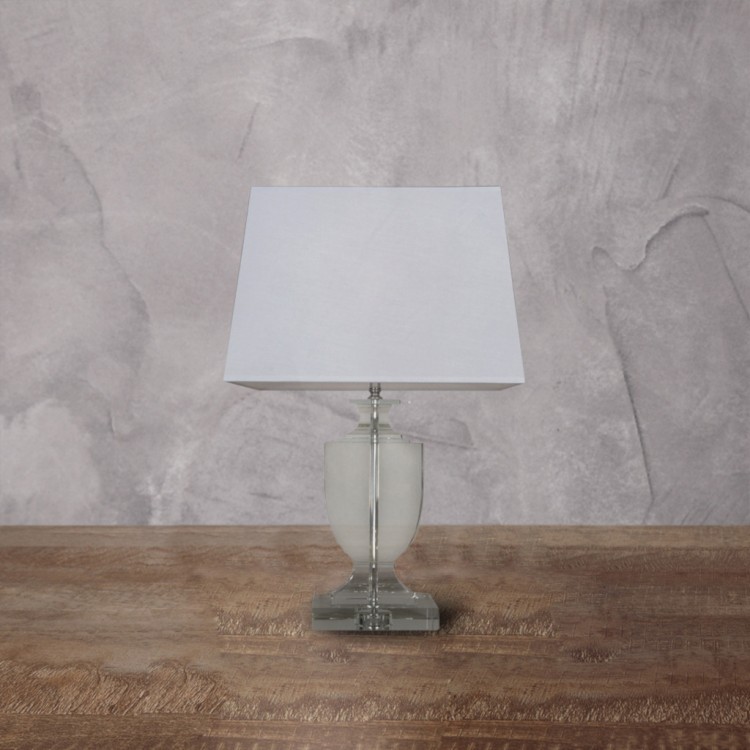Лампа настольная MT3477-1, металл, текстиль, Grey/white, ROOMERS FURNITURE