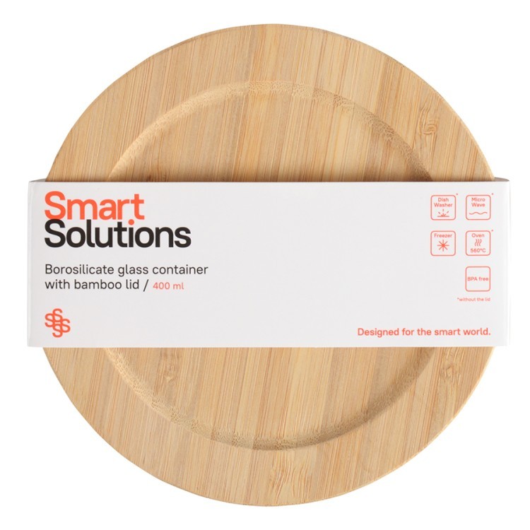Контейнер для запекания и хранения smart solutions с крышкой из бамбука, 400 мл (73378) Контейнер для запекания и хранения smart solutions с крышкой из бамбука, 400 мл (73378)