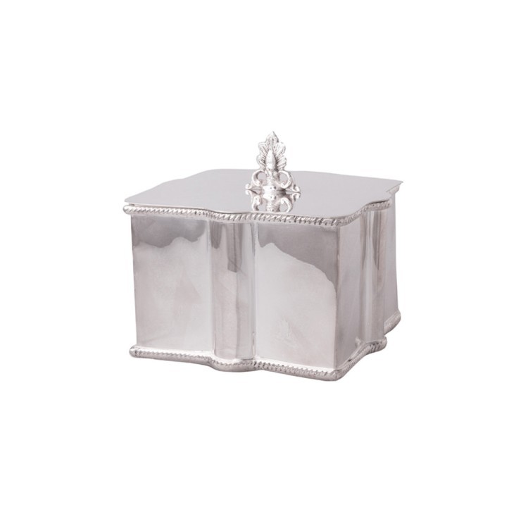 Шкатулка 9925, никель, посеребрение, silver plated, ROOMERS TABLEWARE
