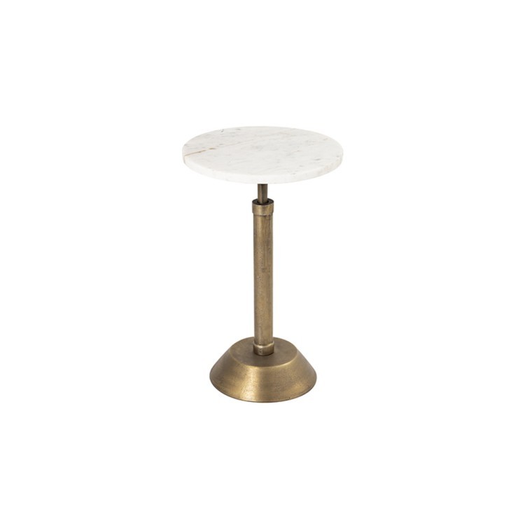 Стол 26944-50, 27, мрамор,металл, brass antique, ROOMERS FURNITURE