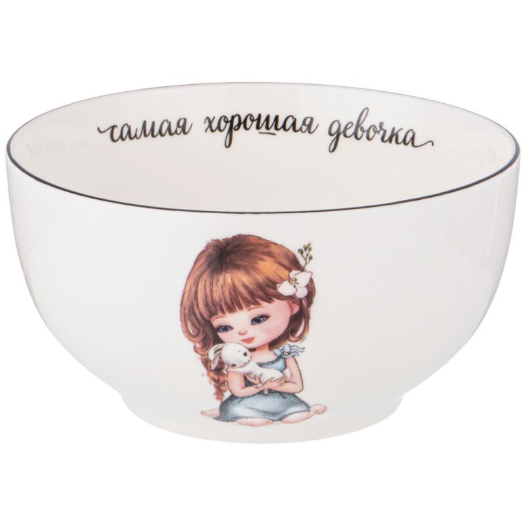 Набор посуды lefard хорошая девочка, 3 пр.: салатник 470мл, тарелка 20см, кружка 220мл Lefard (260-681-1)