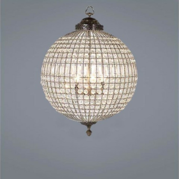 Люстра Казбах 4359SA, металл, стекло, chrom/clear, ROOMERS FURNITURE