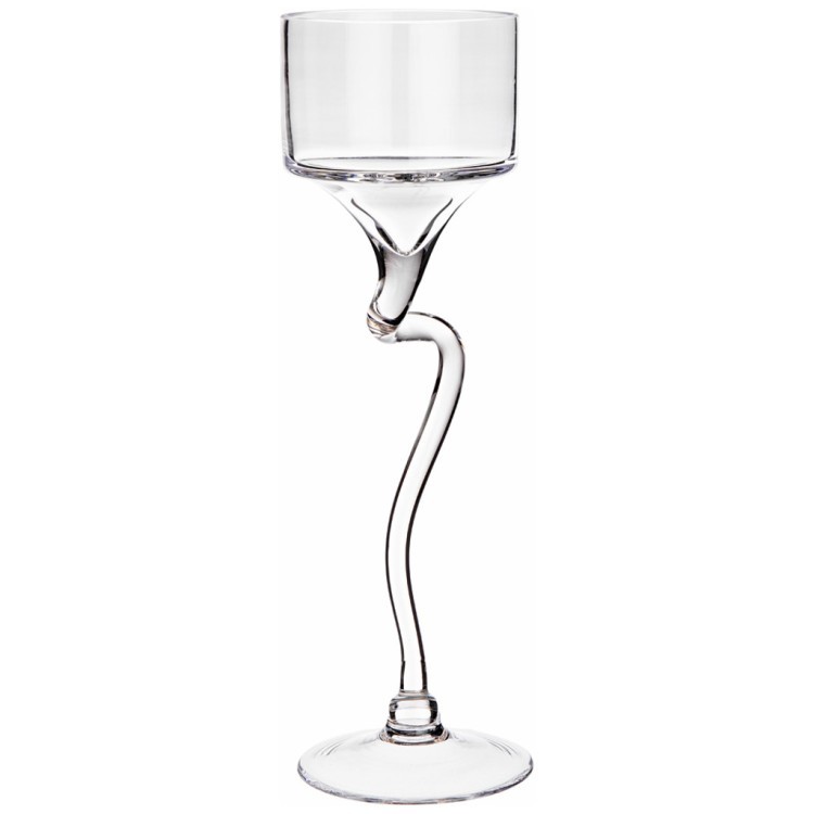 Ваза на ножке 8x30 см Alegre Glass (337-027)