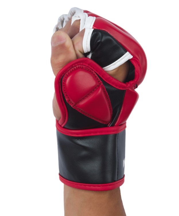 Перчатки для MMA FALCON, ПУ, красный, S (1743523) Перчатки для MMA FALCON, ПУ, красный, S (1743523)