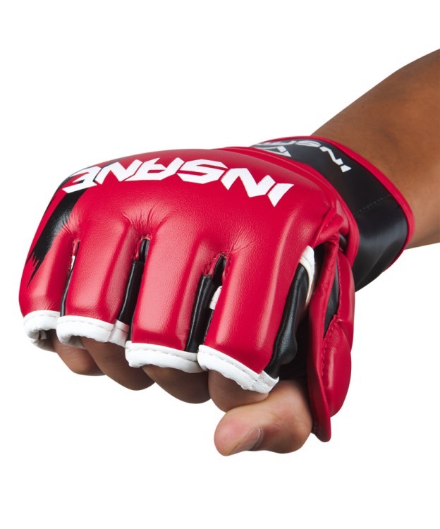 Перчатки для MMA FALCON, ПУ, красный, S (1743523) Перчатки для MMA FALCON, ПУ, красный, S (1743523)