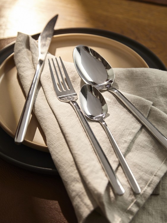 Набор столовых приборов pure, серебристые глянцевые, 24 пред. (79993)