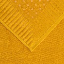 Коврик для ванной с фактурным бортиком цвета охры из коллекции essential, 50х80 см (80171)