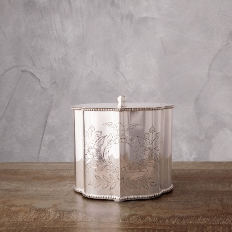 Шкатулка 10502/S, никель, посеребрение, silver, ROOMERS TABLEWARE
