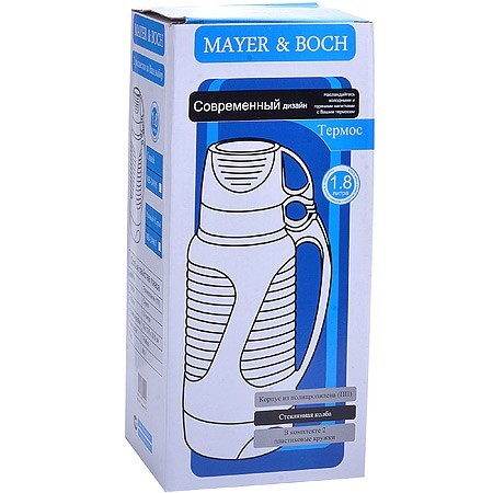 Термос 1,8л ст/колба + 2чашки Mayer&Boch (24907) Термос 1,8л ст/колба + 2чашки Mayer&Boch (24907)