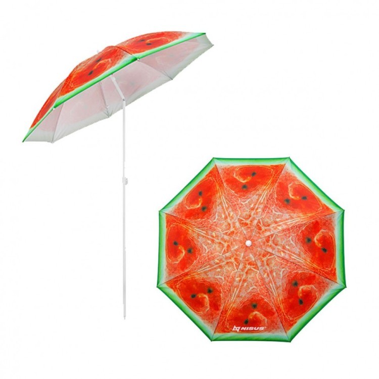 Зонт пляжный Nisus N-BU1907-180-W 180 см (76244)