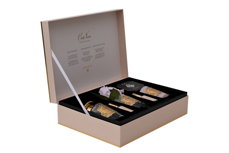 Набор подарочный Charente rose - диффузор 90мл, роза искусств., спрей 2*5мл, свеча 75гр (TT-00016000)