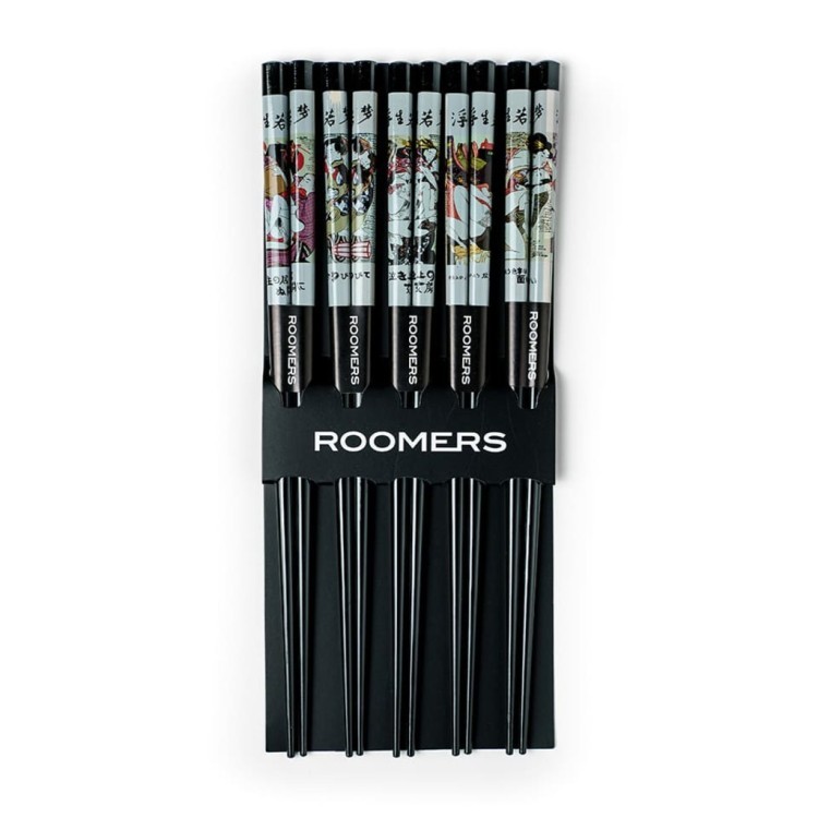Палочки для еды набор 5 пар A26-Q19, бамбук, Multicolor, ROOMERS TABLEWARE