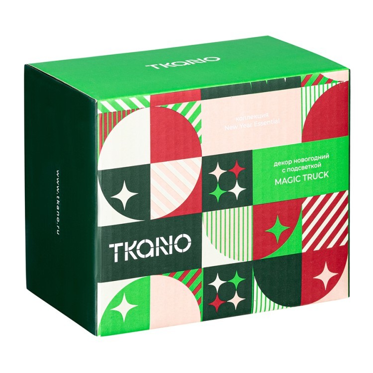 Декор новогодний с подсветкой magic truck из коллекции new year essential, 10,5 см (78319)