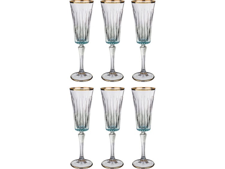 Набор бокалов для шампанского из 6 шт. 180 мл. высота=24 см. SAME (103-586)