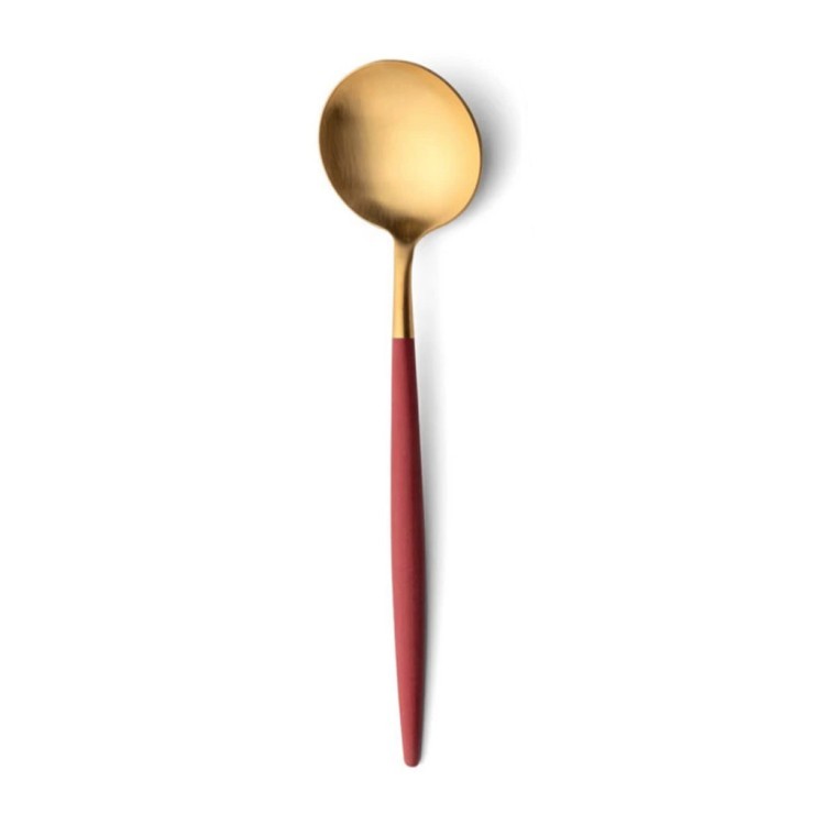 Ложка столовая GO.05RGB, нержавеющая сталь 18/10, композитный материал, red, gold, CUTIPOL