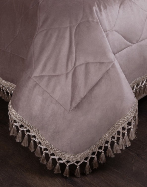 Комплект на кровать из покрывала и 2-х нав "версаль" 250х230,50х70-2шт,серый, 100% пэ SANTALINO (850-903-61)