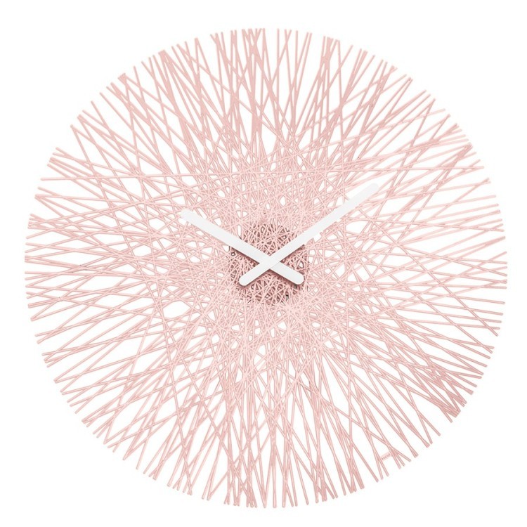 Часы настенные silk, розовые (60642)