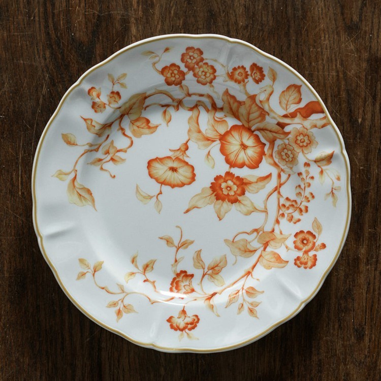 Тарелка LFLO032AC002205, фарфор, white, orange, LE COQ