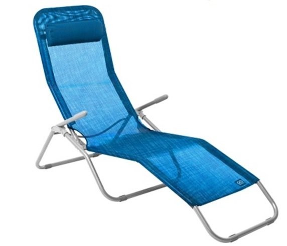 Шезлонг GoGarden Comfy Plus 50316 синий меланж (71742)
