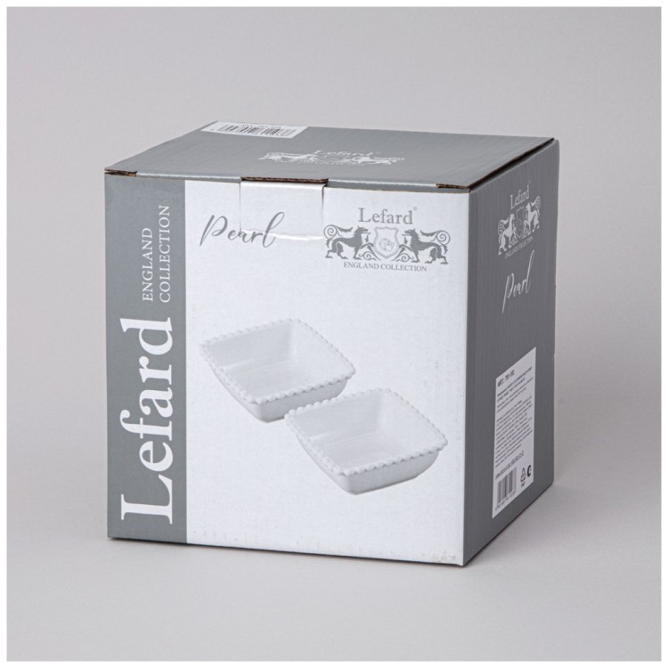 Набор салатников квадратных lefard "pearl" 2 шт. 14*5,5 см 400 мл Lefard (761-103)