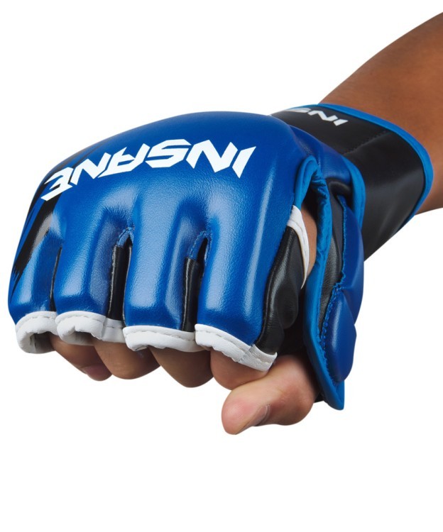 Перчатки для MMA FALCON, ПУ, синий, S (1743533) Перчатки для MMA FALCON, ПУ, синий, S (1743533)