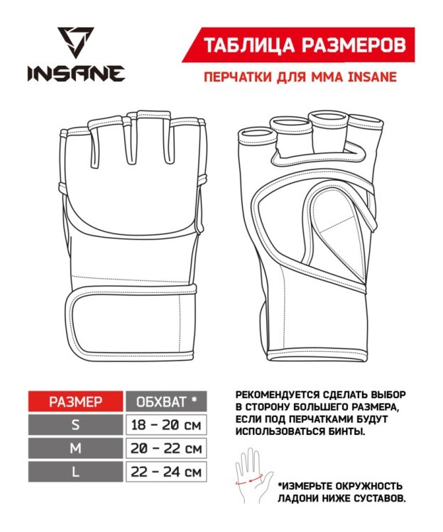 Перчатки для MMA FALCON, ПУ, синий, S (1743533)