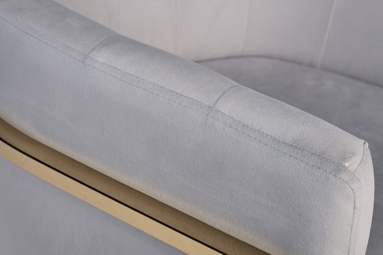 Кресло велюр серо-голубой 54*56*72см (TT-00006423)