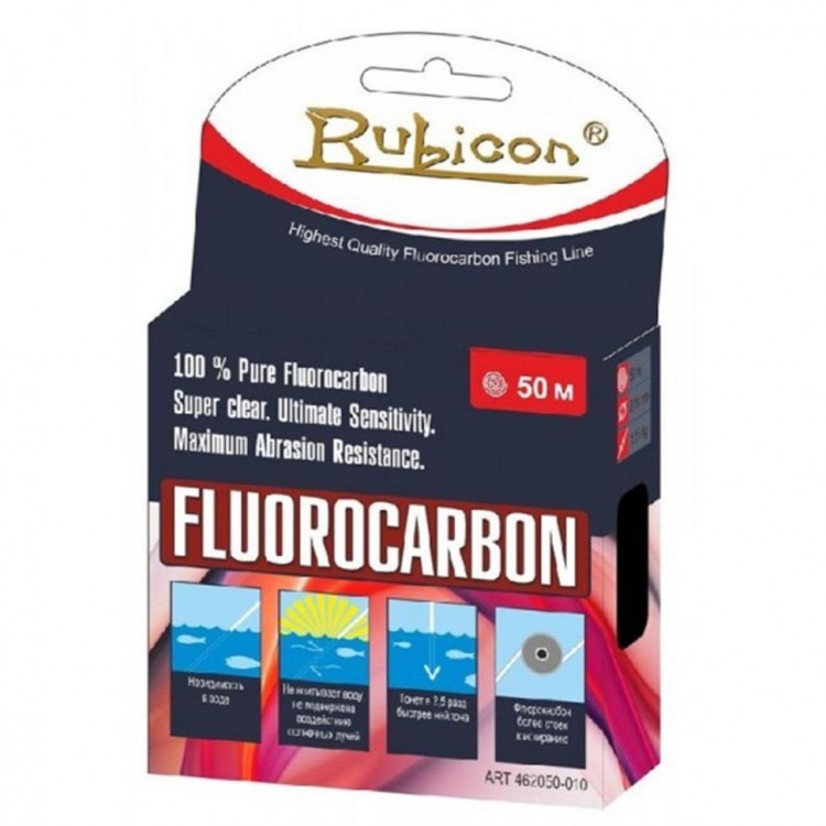 Леска флюорокарбон Rubicon 0,10мм 100м прозрачная 462100-010 (76064)