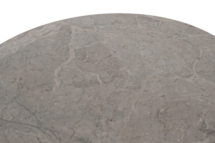 Стол журнальный, керамика Август Серый (Augustus Gray) d48*55см (TT-00015703)