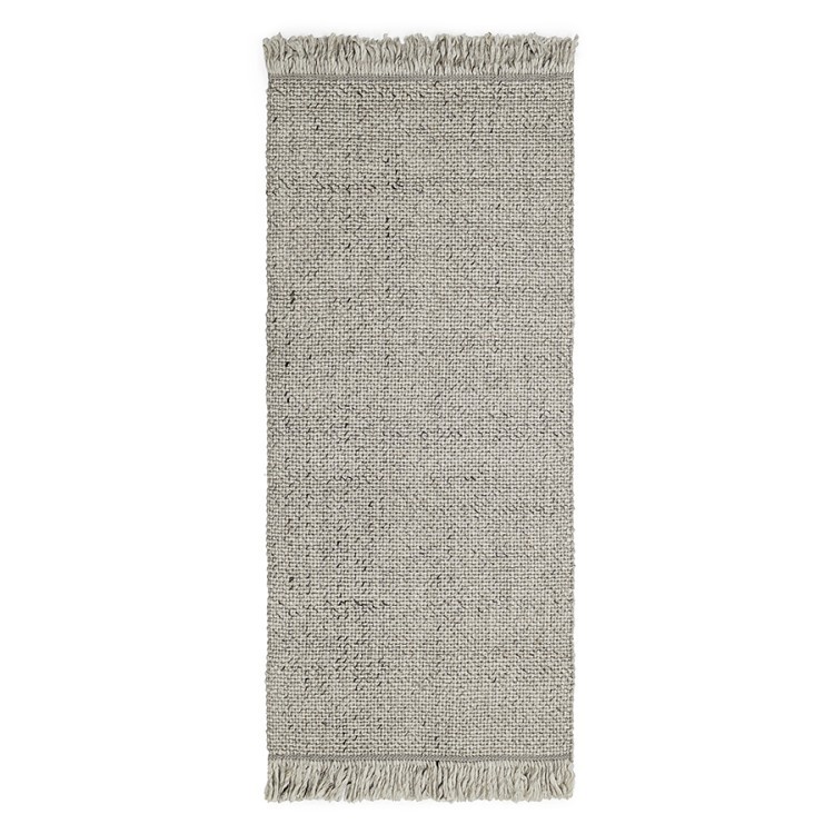 Ковер из переработанного пластика светло-серого цвета из коллекции ethnic, 70х160 см (77522)