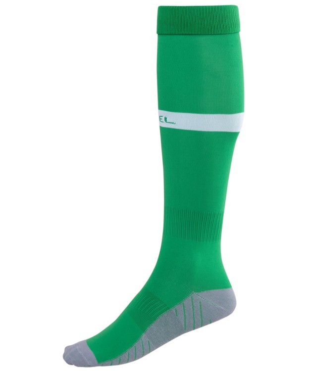 Гетры футбольные JA-003, зеленый/белый (623415)