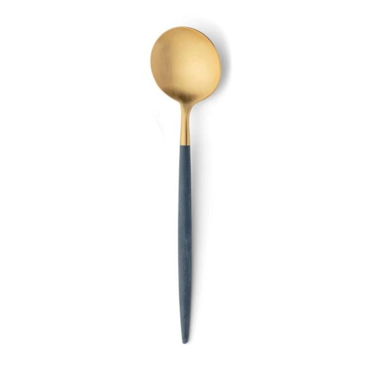 Ложка столовая GO.05BLEGB, нержавеющая сталь 18/10, blue/gold, CUTIPOL