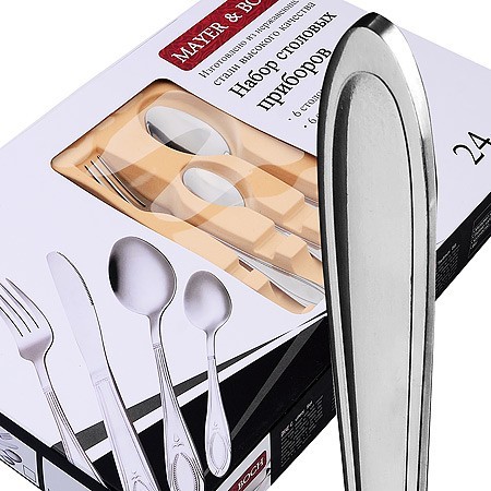 Набор столовых приборов 24 предмета нерж/ст Mayer&Boch (40542)