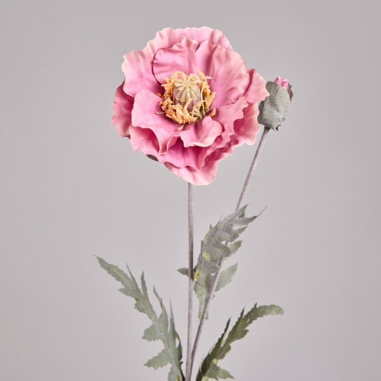 Цветок искусственный "мак" высота=72см. Lefard (287-571)