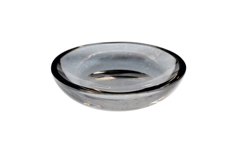 Мыльница стекло дымчатое d11*2,5см (TT-00014890)