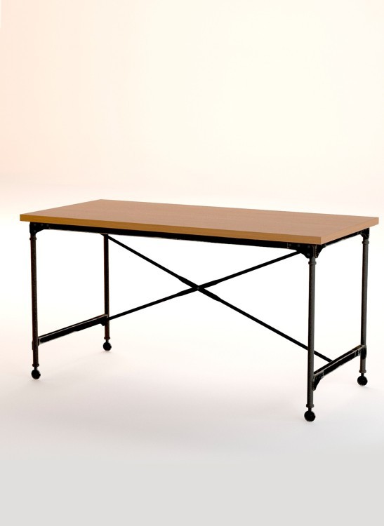 Рабочий стол «Industrial» коричневого цвета ETG127-ET